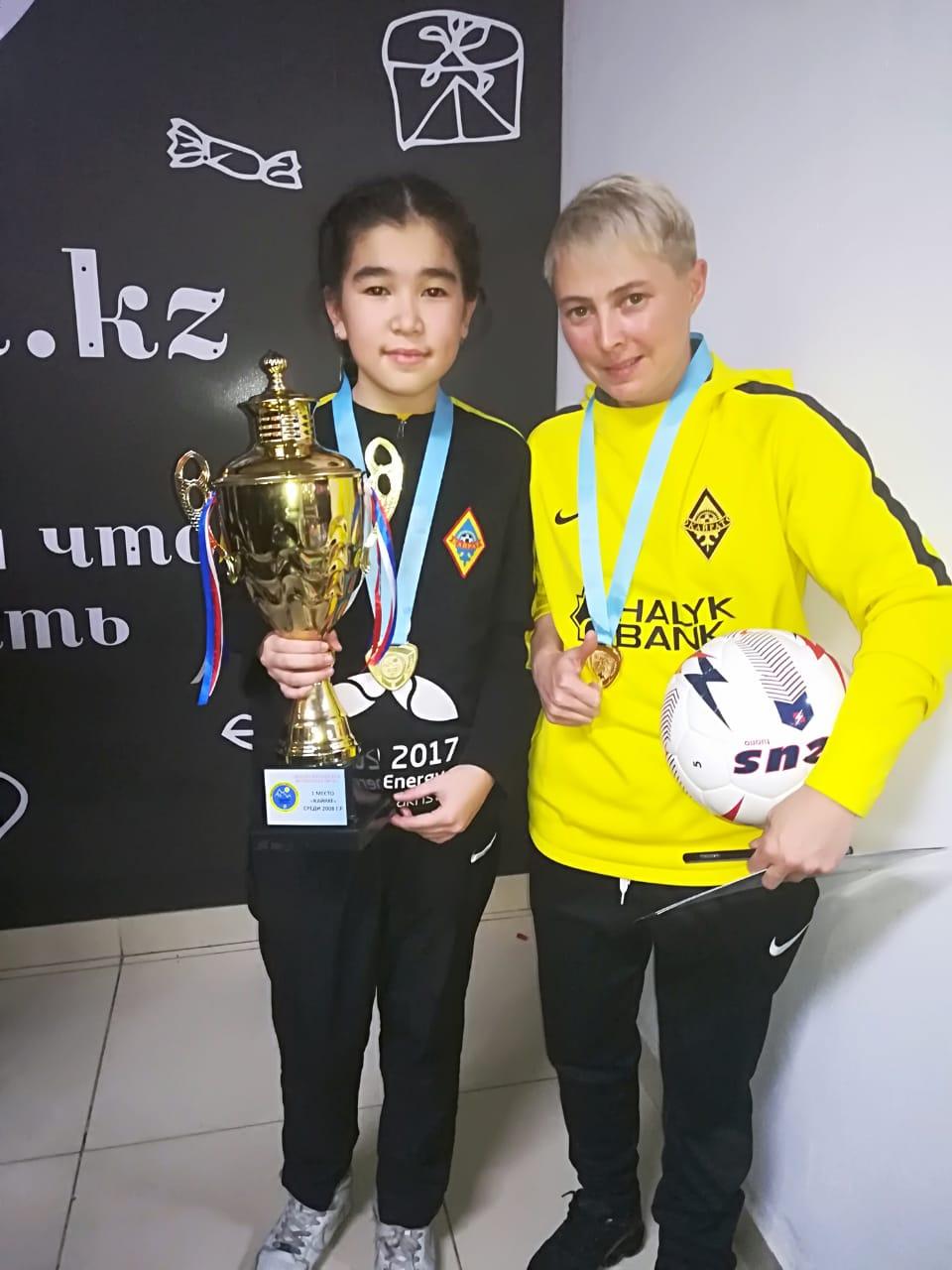 Алматы қаласы, Түрксіб ауданы №84 жалпы білім беретін мектептің 6 "В" сынып оқушысы Таласбаева Жанель Алматы қаласы қыздар арасында футболдан өткен