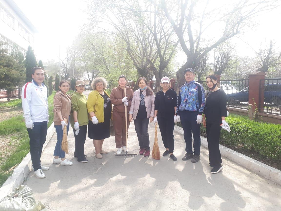 Қалалық сенбілік 09.04.2022ж Жауапты: ДТІЖО Д.Е.Мурзагалиев