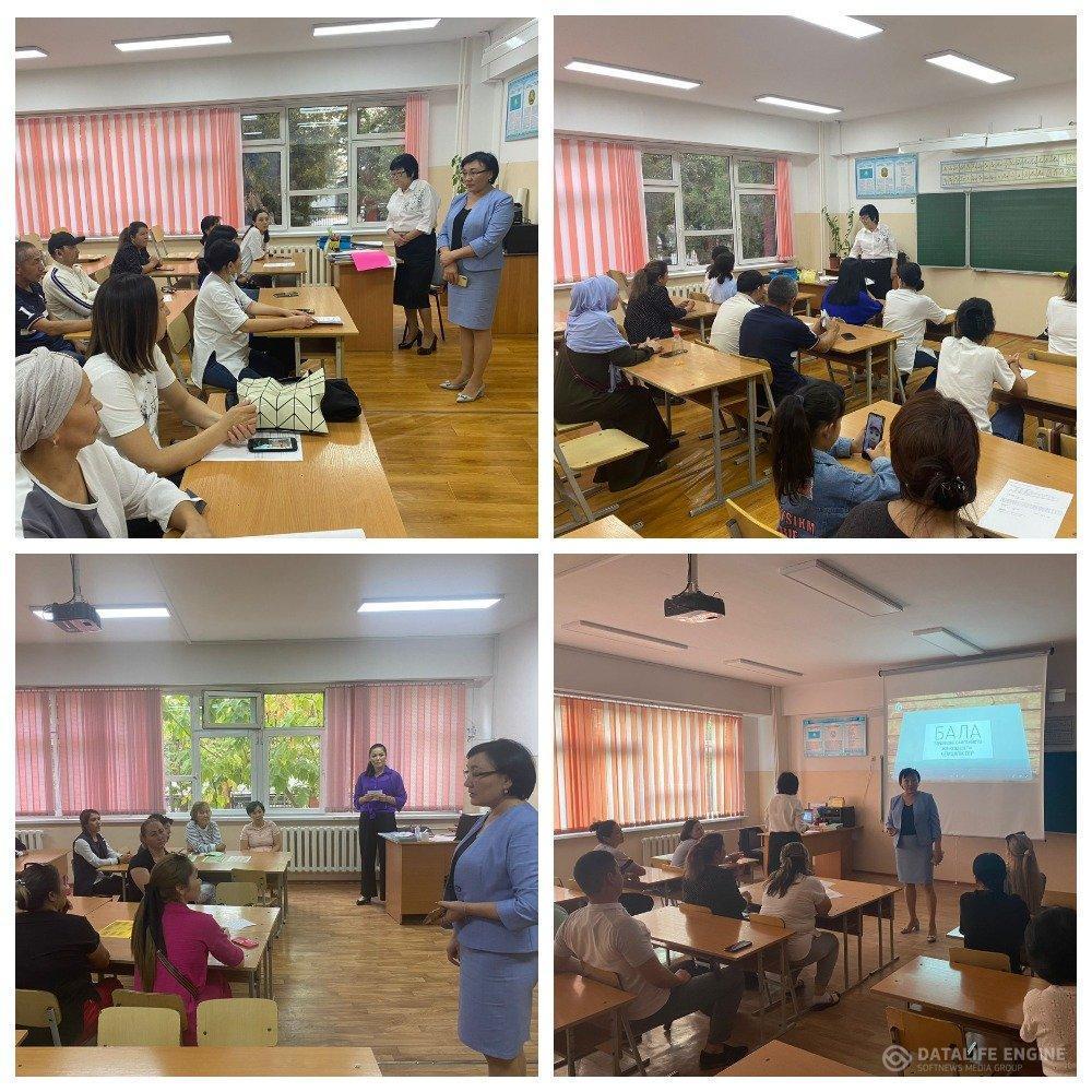 Алматы қаласы Түрксіб ауданы №84 ЖББМ қыркүйек айының 26 күні 1-11 сынып оқушыларына "Ата-ана өмірінің басты мақсаты бақытты адам тәрбиелеу" тақырыбын