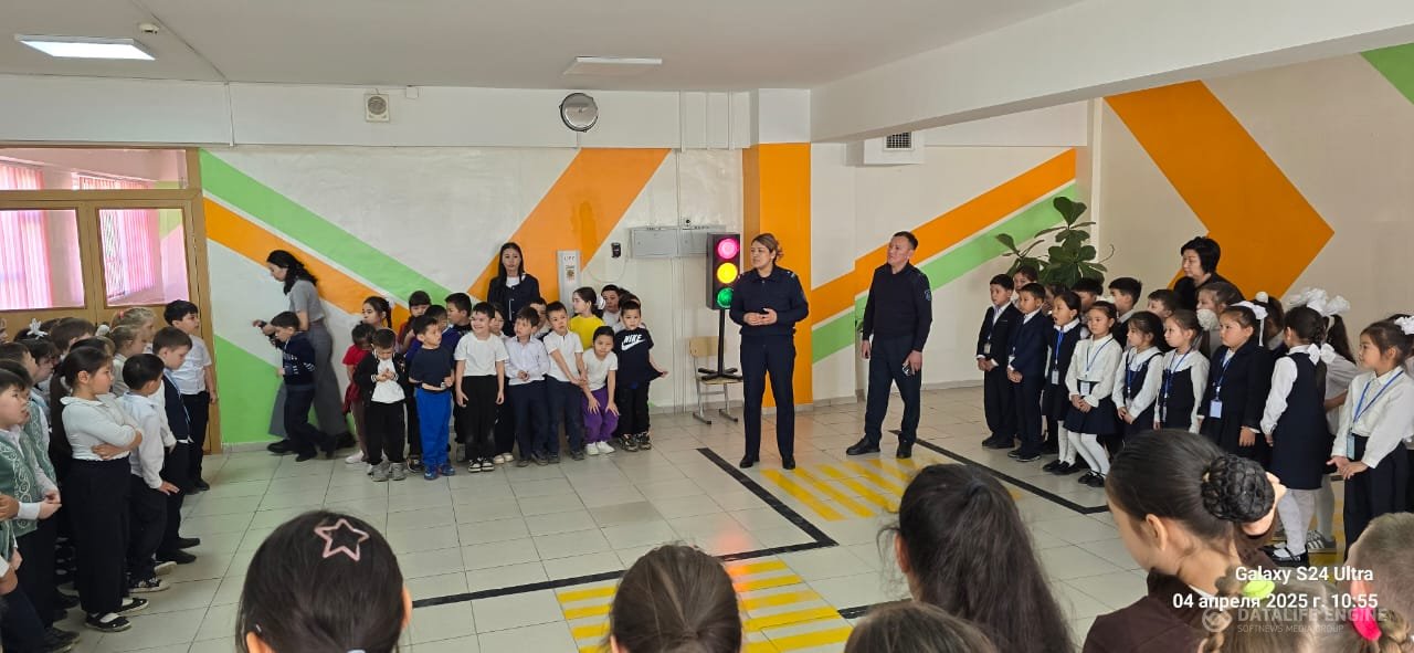 Алматы қаласы Түрксіб ауданы №84 ЖББМ сәуір айының 4 күні Түрксіб аудандық Ішкі Істер бөлімінің кәмелетке толмағандар жөніндегі инспекторлары полиция